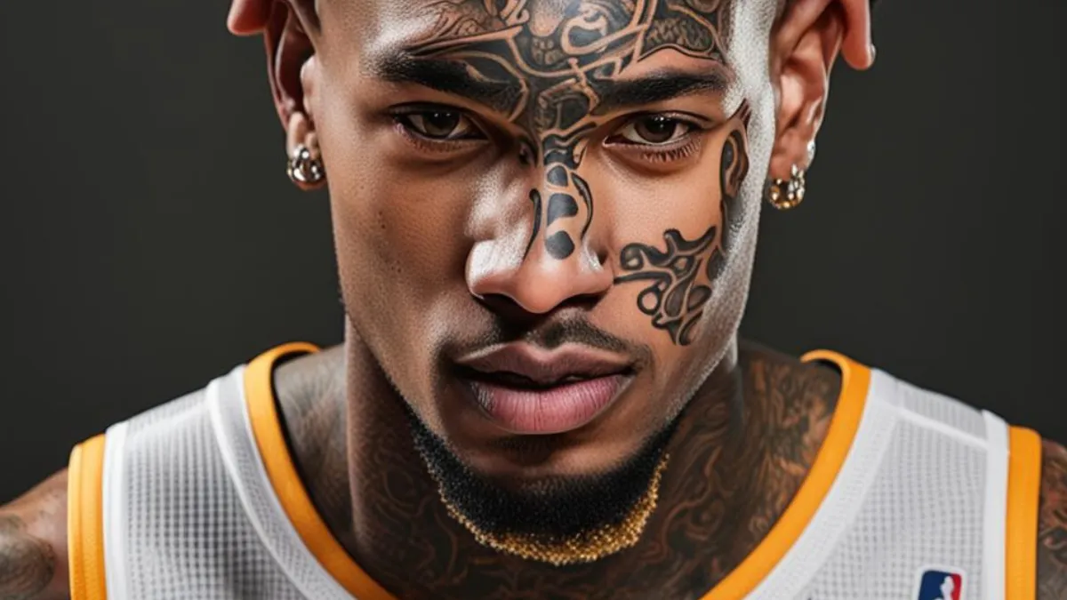nba player with face tattoo