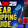 NBA 2k25 gear equipping