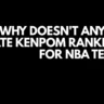 Why doesn't anyone create kenpom rankings for nba teams