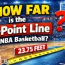 How far is the 3 point line in nba basketball