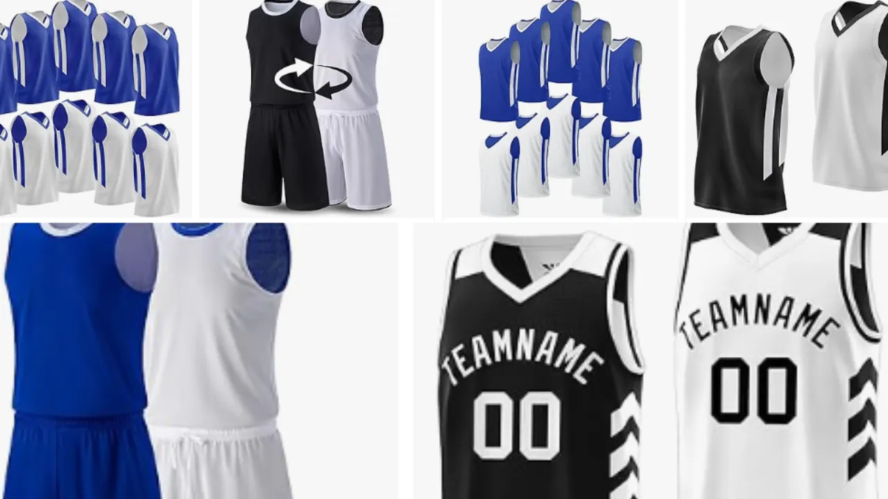 Reversible basketball uniforms