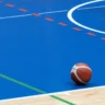 Size of half court basketball