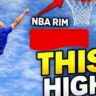 how high are nba rims